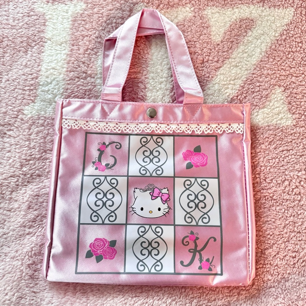 Vintage 2004-2005 Charmmy Kitty Shiny Pink Mini Tote Bag
